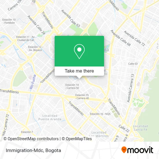 Immigration-Mdc map