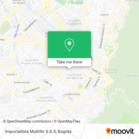 Importadora Multifer S.A.S map