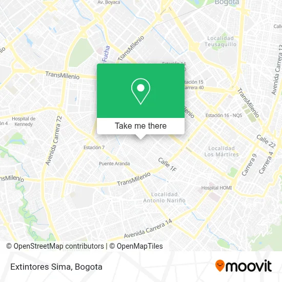Extintores Sima map