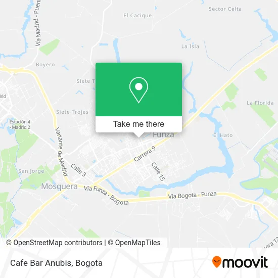 Cafe Bar Anubis map