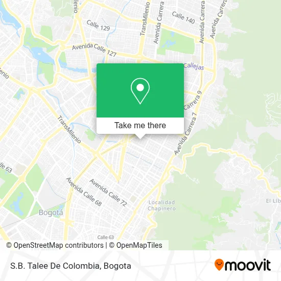 S.B. Talee De Colombia map