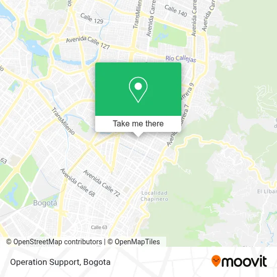Operation Support map