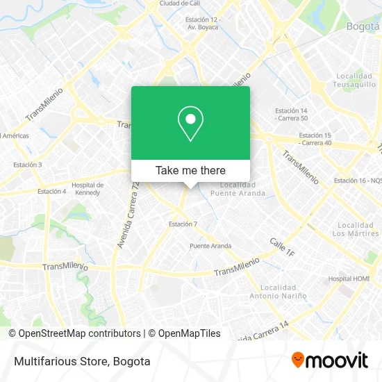 Multifarious Store map