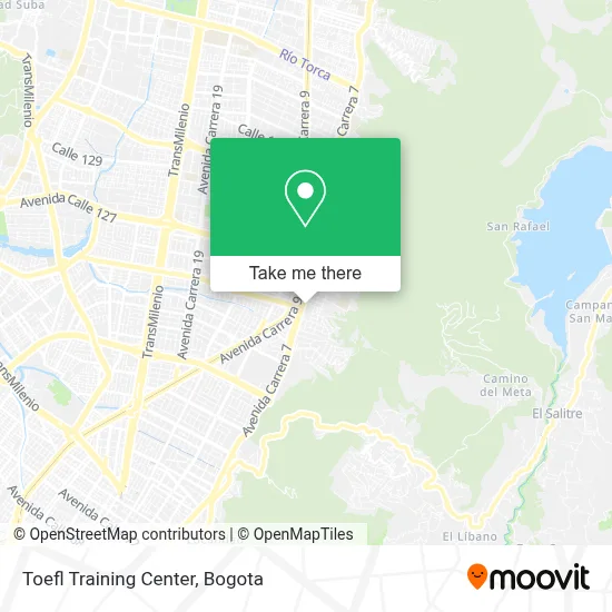 Toefl Training Center map