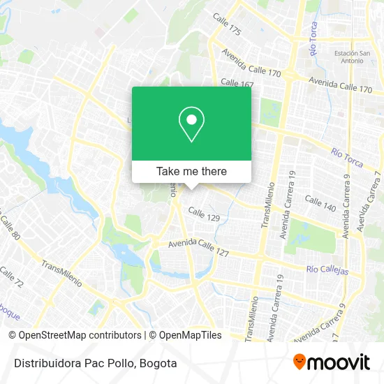 Distribuidora Pac Pollo map