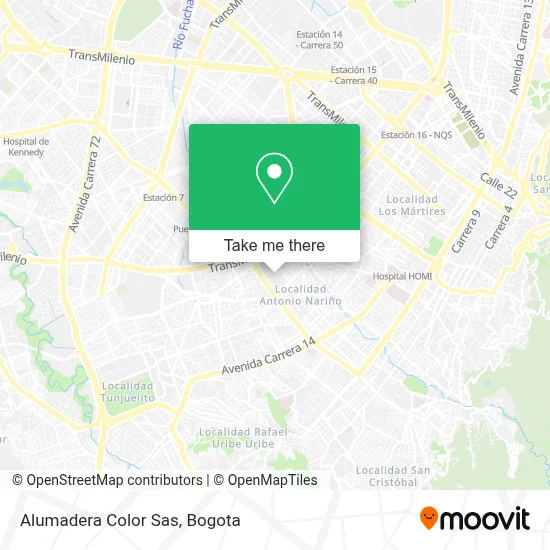 Alumadera Color Sas map
