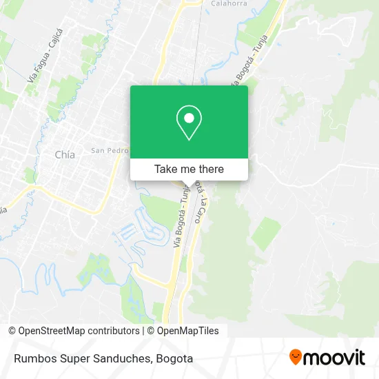 Rumbos Super Sanduches map
