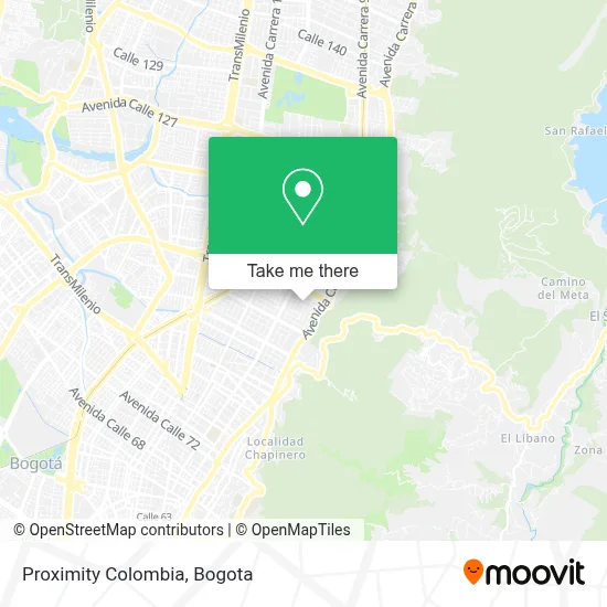 Proximity Colombia map