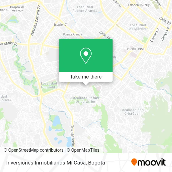 Inversiones Inmobiliarias Mi Casa map