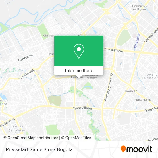 Pressstart Game Store map