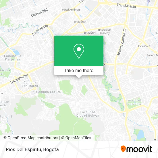 Ríos Del Espíritu map