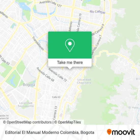 Editorial El Manual Moderno Colombia map