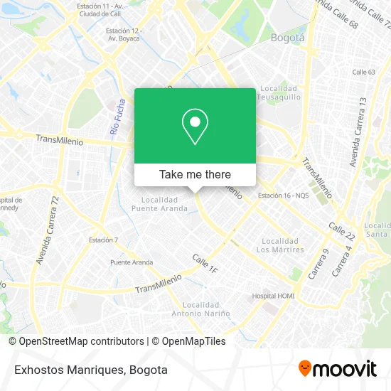 Exhostos Manriques map