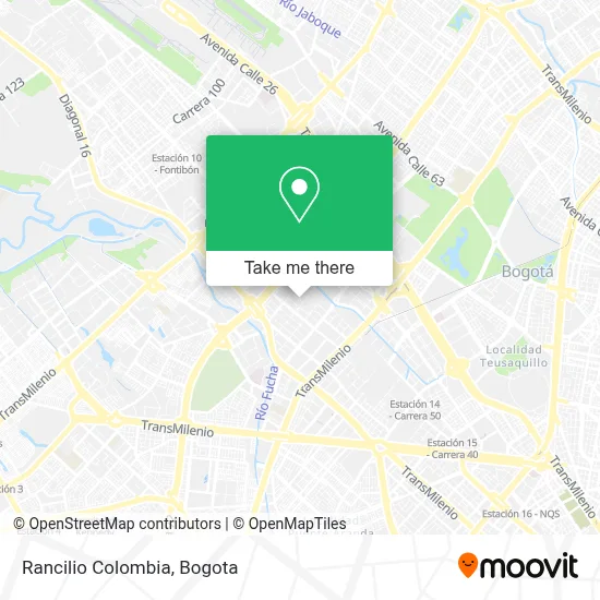 Rancilio Colombia map