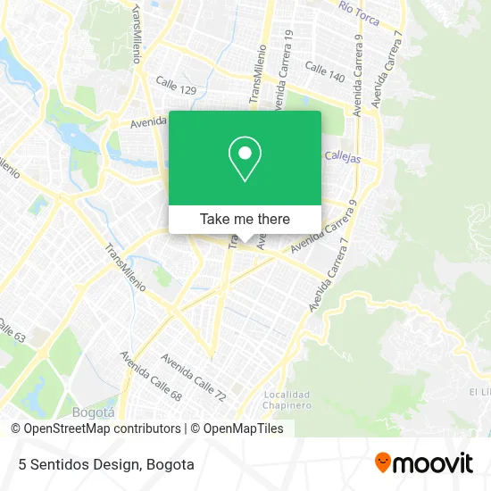 5 Sentidos Design map