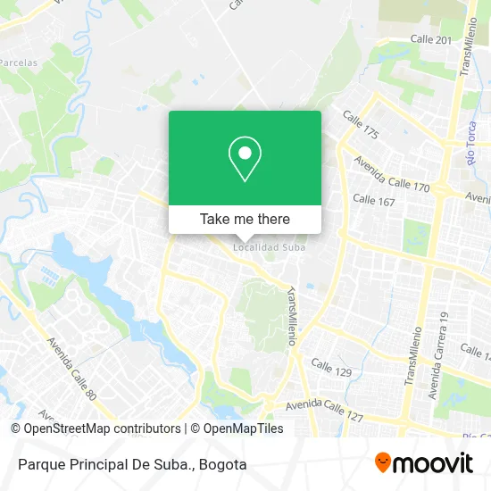 Parque Principal De Suba. map