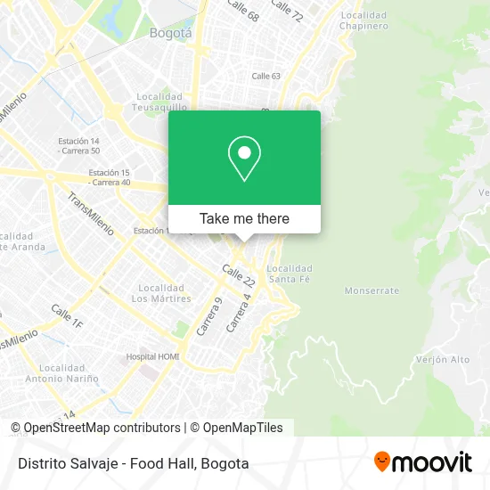 Distrito Salvaje - Food Hall map