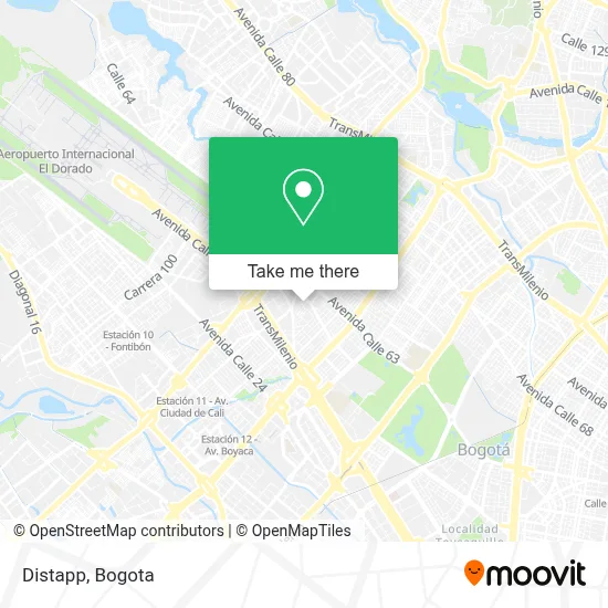 Distapp map