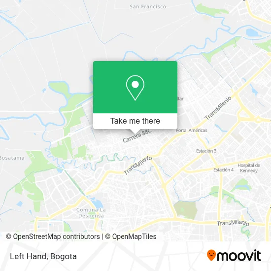 Left Hand map