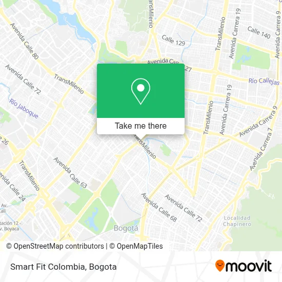 Smart Fit Colombia map