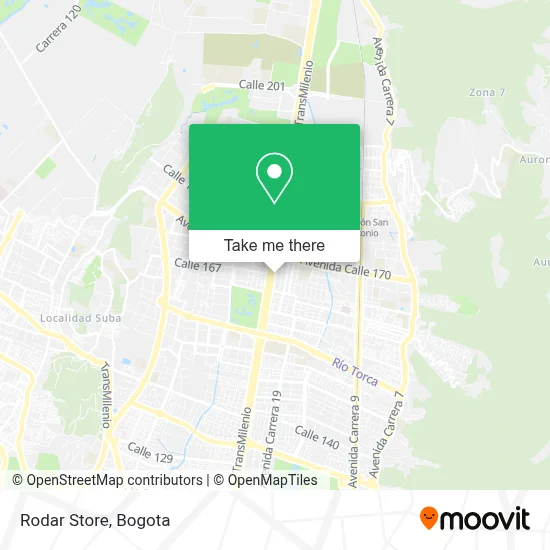 Rodar Store map