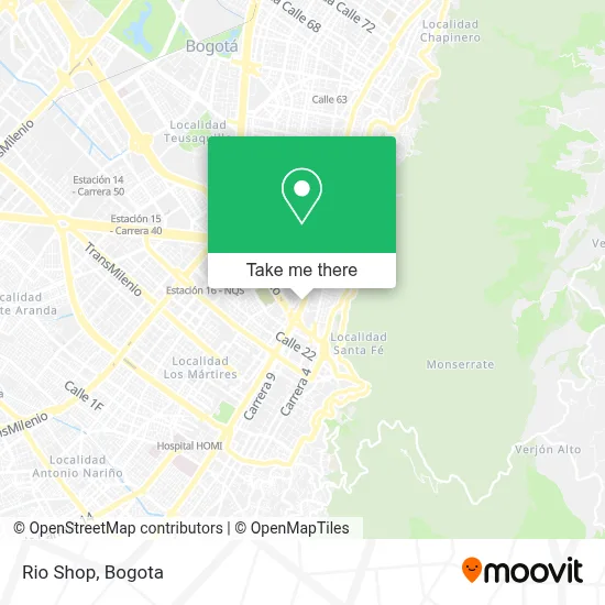 Rio Shop map