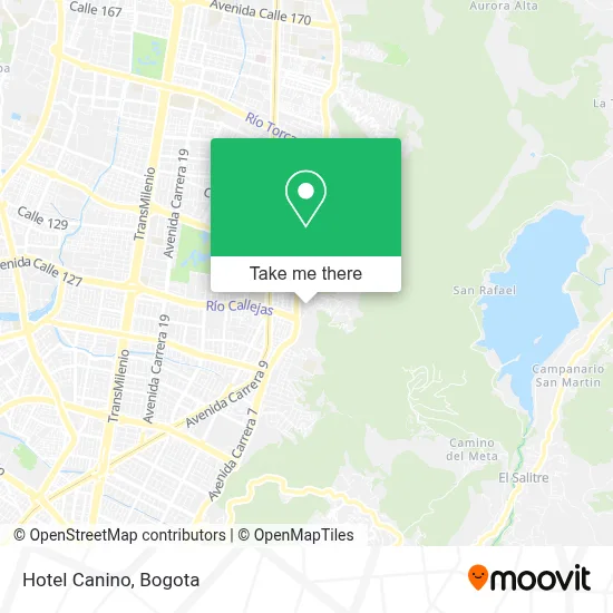 Hotel Canino map