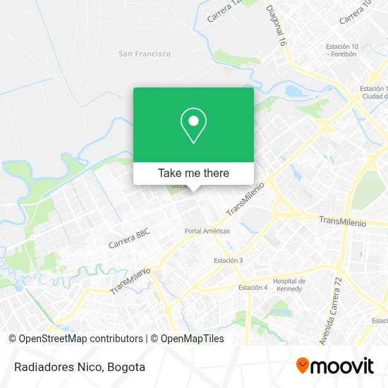Radiadores Nico map