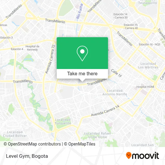 Level Gym map