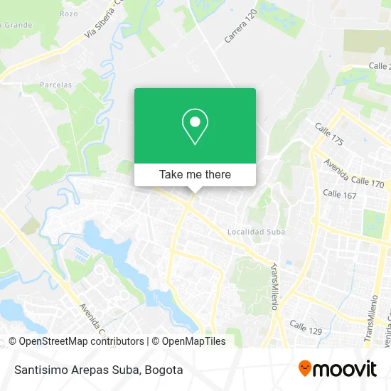 Santisimo Arepas Suba map