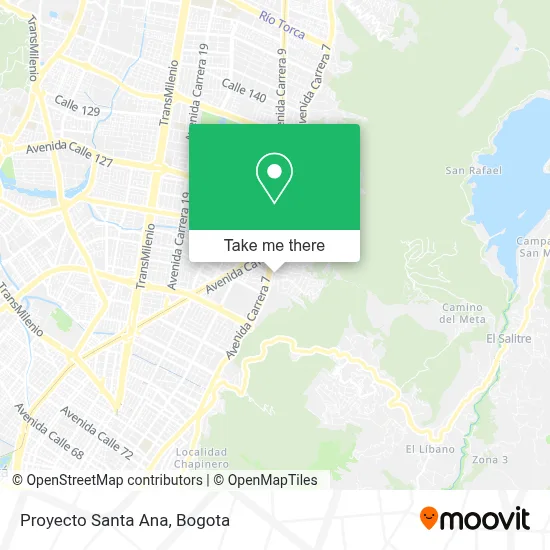 Proyecto Santa Ana map