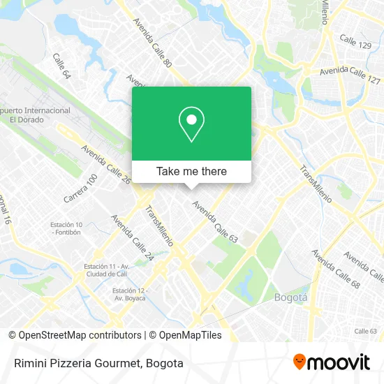 Rimini Pizzeria Gourmet map