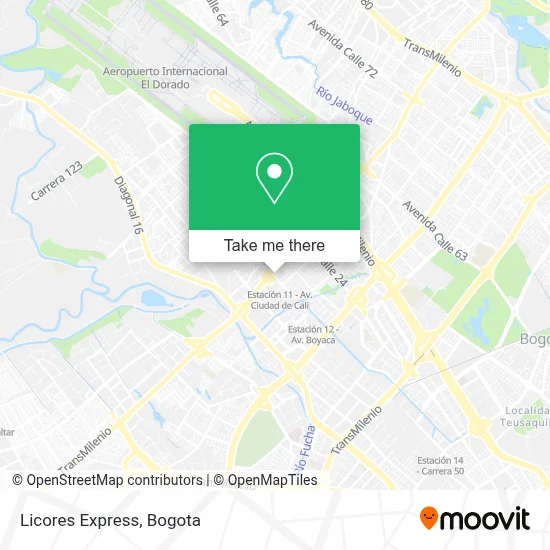 Licores Express map