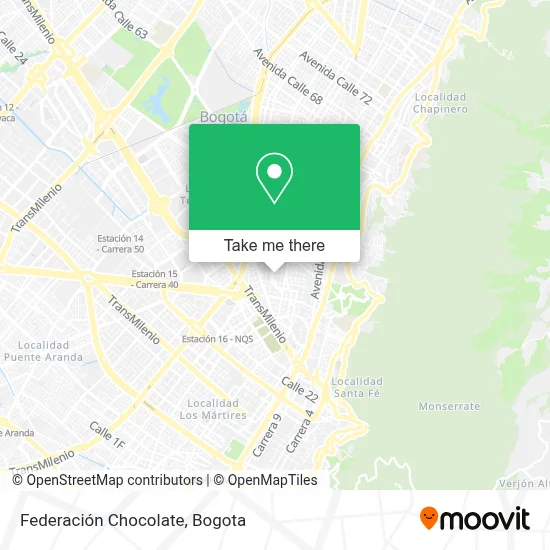 Federación Chocolate map