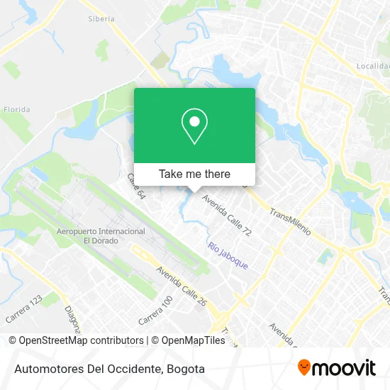 Automotores Del Occidente map