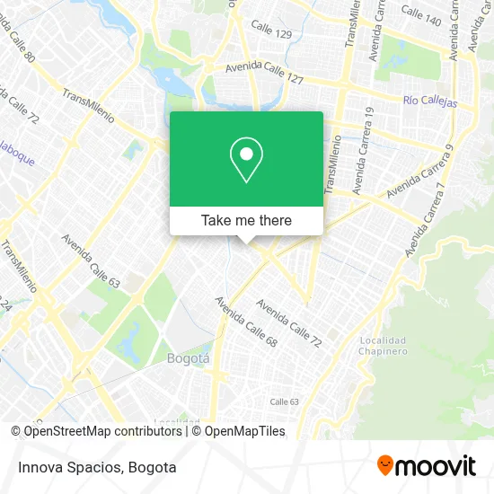 Innova Spacios map