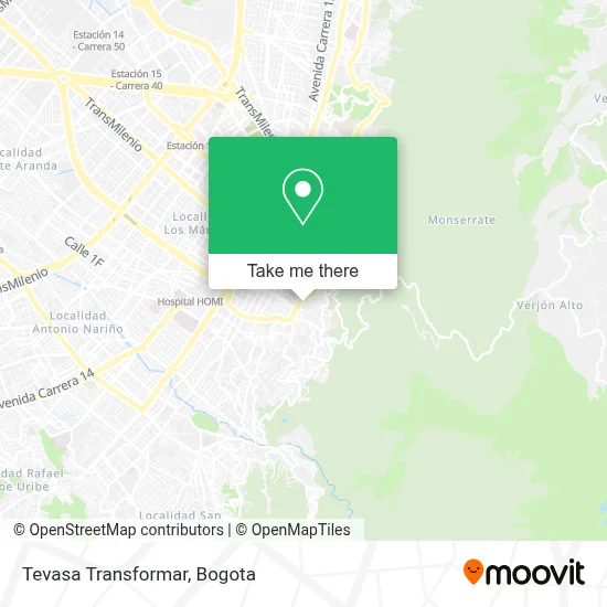 Tevasa Transformar map