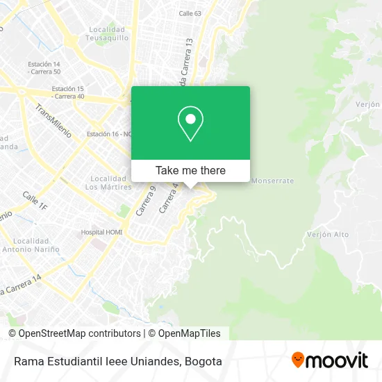 Rama Estudiantil Ieee Uniandes map