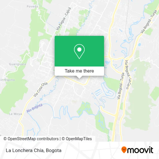 La Lonchera Chía map