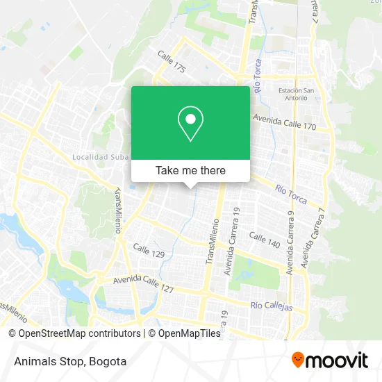 Animals Stop map