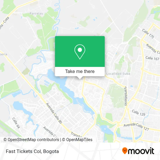 Fast Tickets Col map