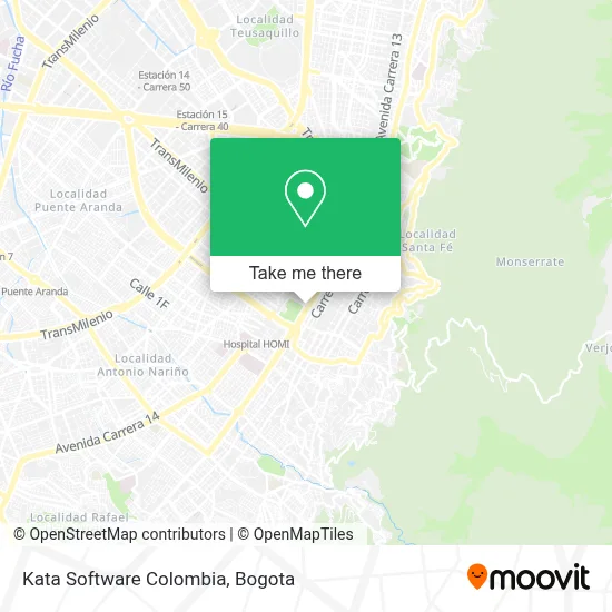 Kata Software Colombia map