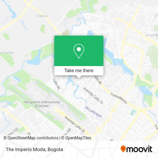 The Imperio Moda map