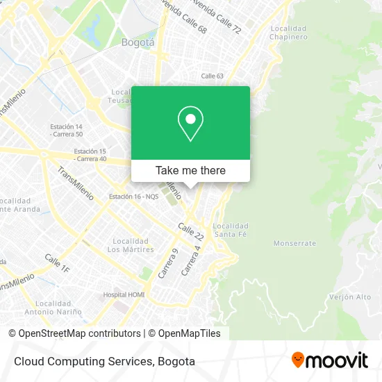 Cloud Computing Services map