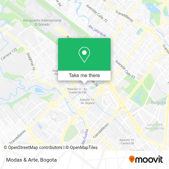 Modas & Arte map