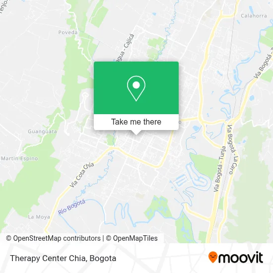 Therapy Center Chia map