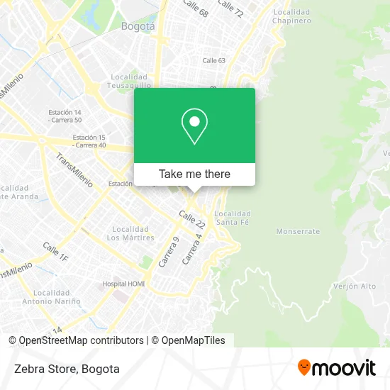Zebra Store map