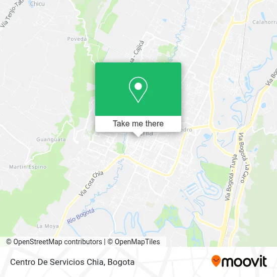 Centro De Servicios Chia map