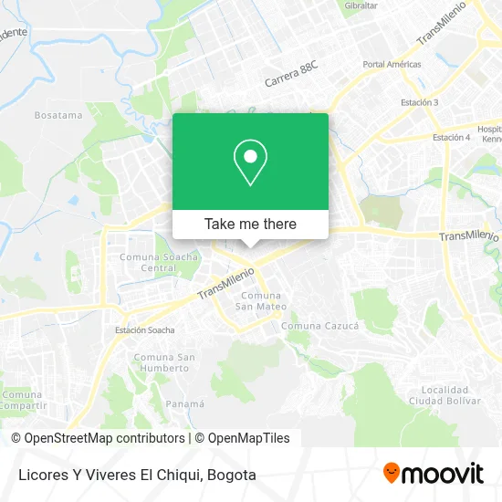 Licores Y Viveres El Chiqui map