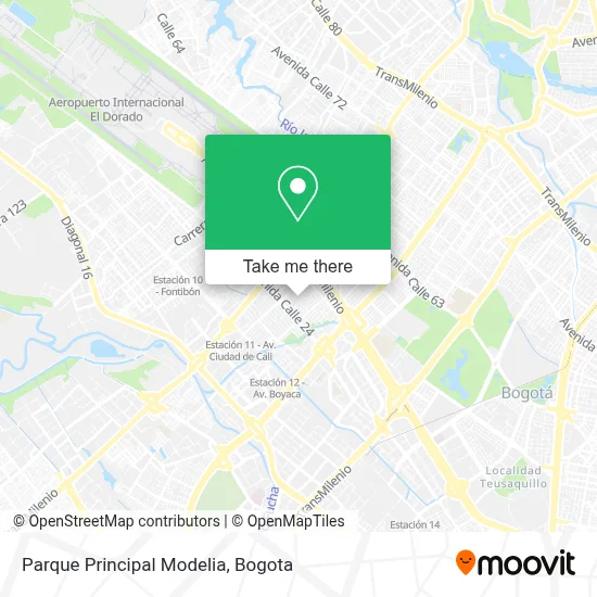 Parque Principal Modelia map